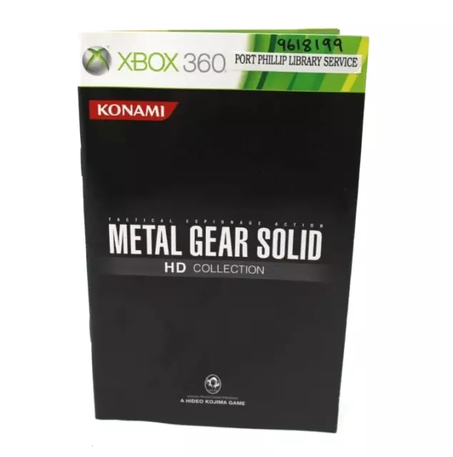 Metal Gear Solid HD Collection *MANUAL ONLY* Microsoft Xbox 360 [PAL]