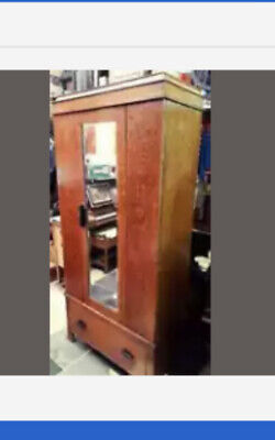 gorgeous vintage 1930s wardrobe ! Art deco style Upcycled Cupboard and read Disc 7