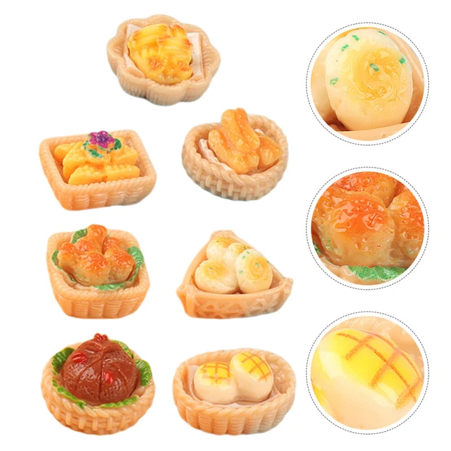 12 Pcs Essen Und Spielen in Miniatur Dim-Sum-Modelle Vorgeben Zu Lebensmittel