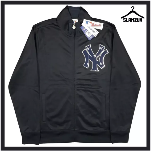 New York Yankees Baseball Jacket Champion Small MLB Training Track Top USA DR6