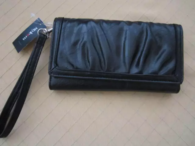 NEW* Style&Co. CLUTCH WALLET Wristlet Handbag Bag Black