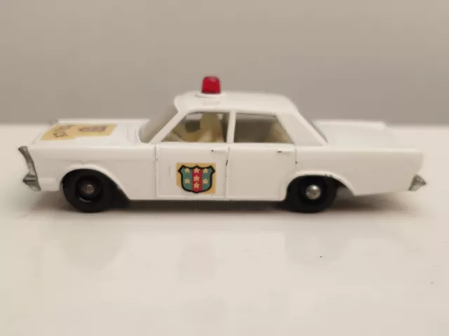 MATCHBOX LESNEY FORD Galaxie Police Car n 55 59 de 1963 EUR 35 00