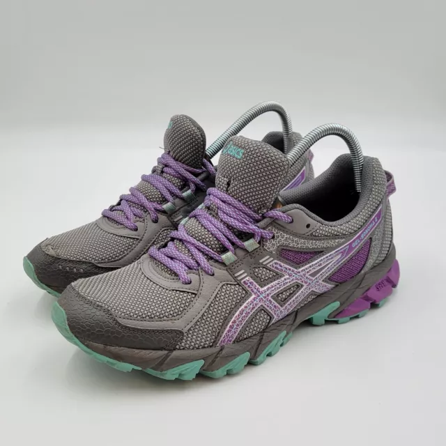 ASICS Gel-Sonoma 2 T684N Womens Trail Running Shoes Gray Purple Size US 10 READ