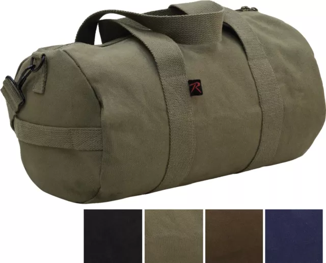 Camo Tactical Shoulder Bag Sports Canvas Gym Duffle Carry Strap Tote 15" x 8"