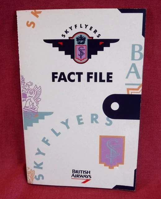 GOOD BRITISH AIRWAYS BA Skyflyers Fact File Book 3 Facts Quizzes