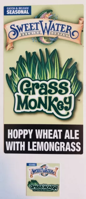 Sweetwater Brewing Company Grass Monkey Sticker Decal Craft Beer Brewery New!