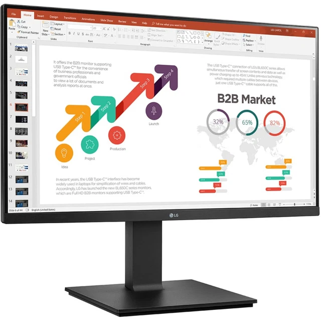 LG 24BP450S-B, LED-Monitor, 60,4 cm (23,8 Zoll), schwarz (matt)
