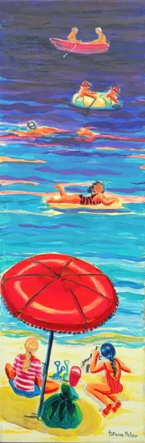 "Un giorno al mare" acrilico su tela di Patrizia Balzerano