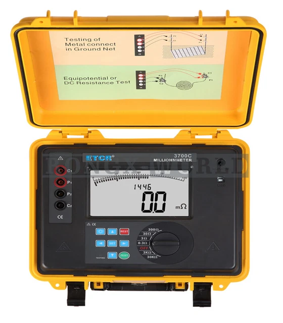 ONE ETCR ETCR3700C Intelligent Equipotential Bonding Resistance Tester