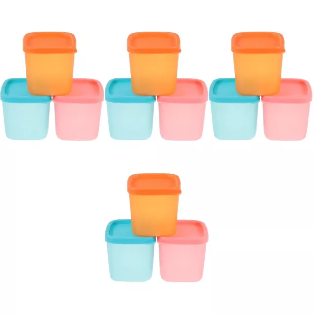 12 Pcs Ice Cream Box Glass Snack Containers Freezer for Food