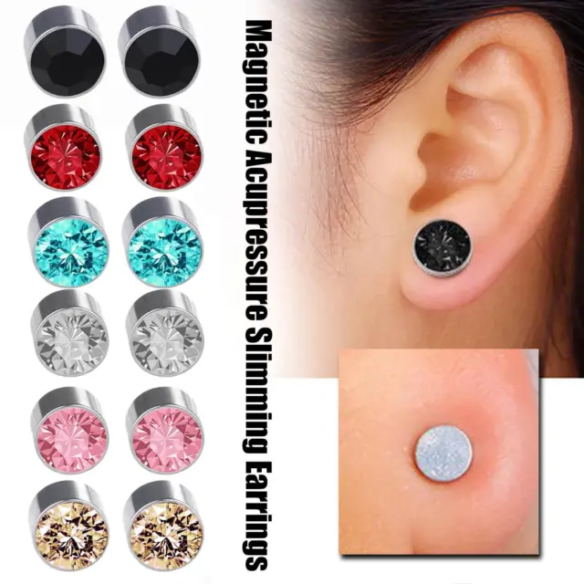 Magnetic Acupressure Slimming Earrings Magnetic Earrings Non Piercing.' D5I8