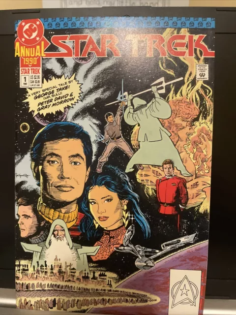 "STAR TREK" Annual # 1 (1990, DC Comics) Science Fiction, GEORGE TAKEI story