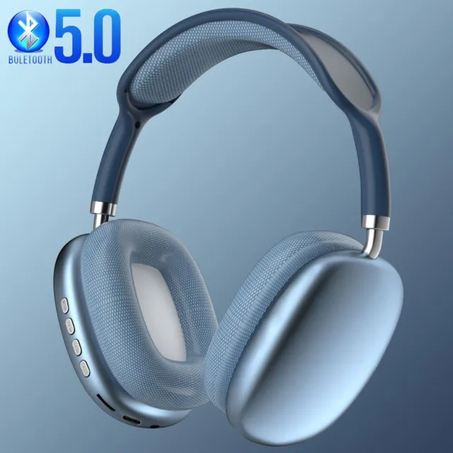 Wireless Bluetooth Headphones with Noise Cancelling Over-Ear Stereo Earphones AU