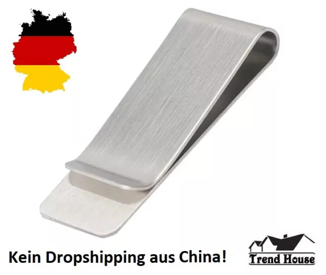 ★ Geldscheinklammer Edelstahl | Geldklammer | Money Clip | Geldclip | Elegant ★