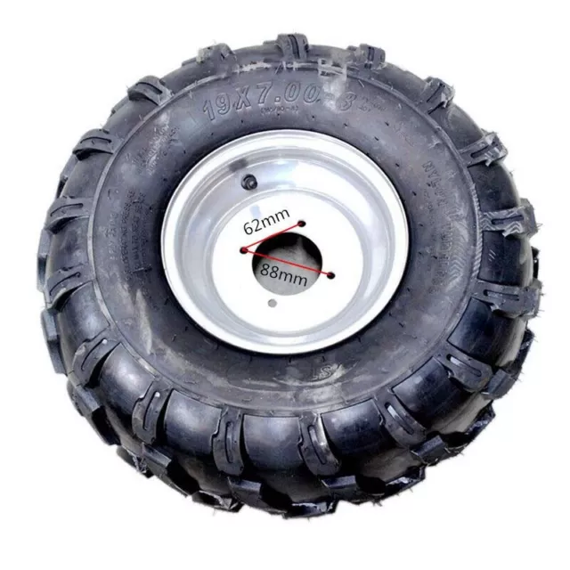 2x 19x7 - 8" inch Front Wheel Rim + Tyre 125cc 150cc Quad Dirt Bike ATV Buggy 3