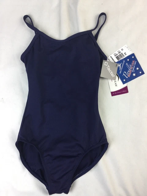 MotionWear Leotard Style Dance Aerobics Blue PA Petite Adult NWT #2604