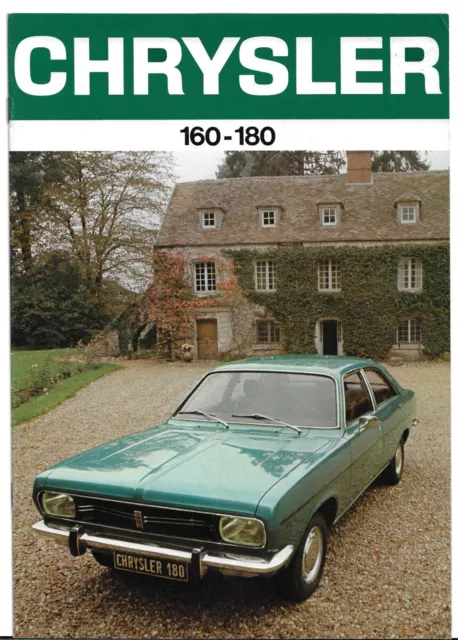 Chrysler 160 & 180 1970-71 Swedish Market Sales Brochure