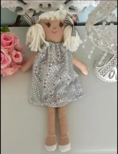 RAG DOLL- dolly-keepsake-bedroom decor-handmade doll-soft toy doll-gift