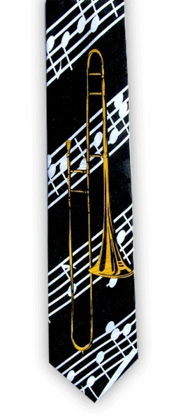 Trombone Tie - Music Tie - Gift for Trombone Teacher & Student - Music Gift Trombone Tie - Music Tie - Gift for Trombone Teacher & Student - Music Gift