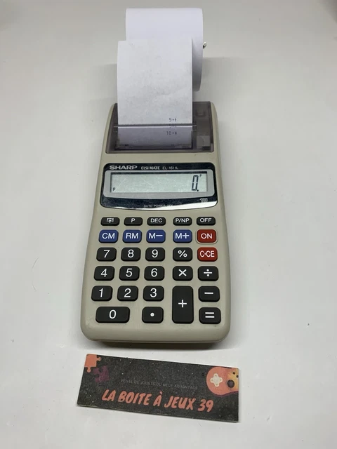 Calculatrice électronique Sharp vintage Elsi Mate EL-500 testée