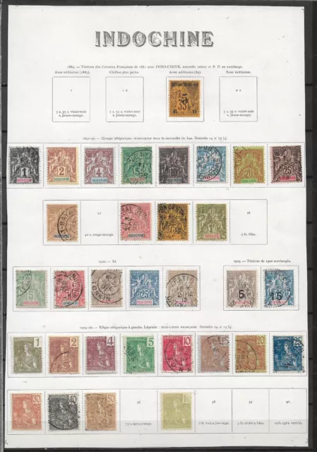 Lot 016   G    Colonies ++++++++++ Indochine +++++++++++++++++++++++ 1€