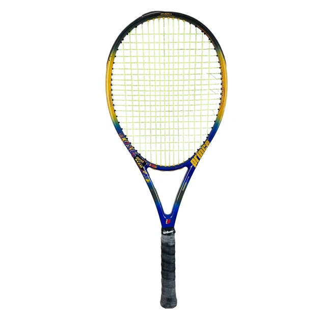 Prince Longbody Thunder Extreme Titanium Midplus Tennis Racket 3 4 3/8 100 Grip Team sports