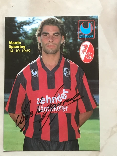 MARTIN SPANRING SC Freiburg Autogrammkarte orig signiert Fußball 5590