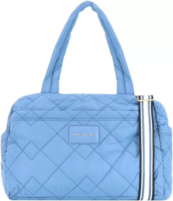 Marc Jacobs Quilted Nylon Medium Weekender Travel Bag Blue Heaven ML236983