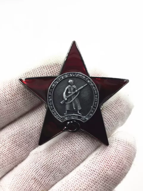 Soviet Union CCCP Badge Russia Red Star Flag Hero of the Great Patriotic War