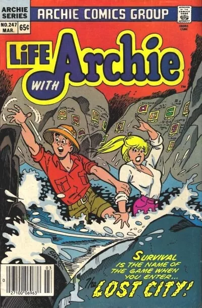 LIFE WITH ARCHIE #247 VG/F, Newsstand, Archie Comics 1985 Stock Image