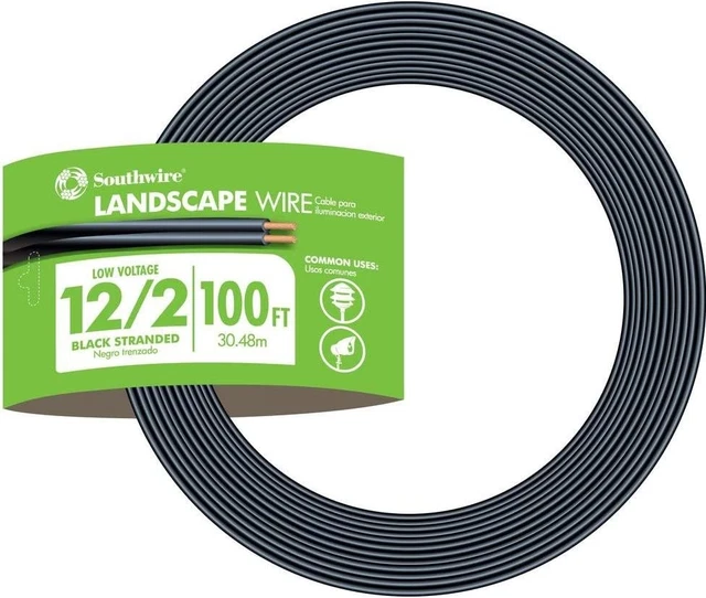 55213443 100-Feet 12-Gauge 2 Conductor 12/2 Low-Voltage Underground Direct Buria
