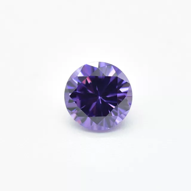 6.0mm	5pcs	 Amethyst Round Loose Cubic zirconia Stone AAAAA Best quality