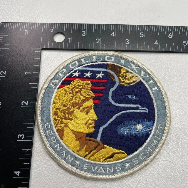 NASA APOLLO XVII Moon Lunar Mission Patch 261D