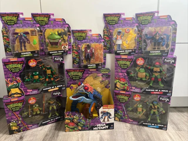 HUGE Teenage Mutant Ninja Turtles Mutant Mayhem Action Figure Lot Of 10 NEW!!