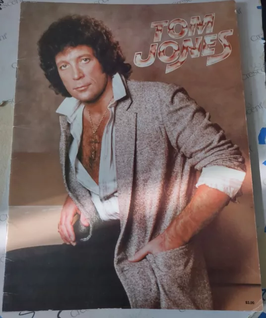 Tom Jones Iconic Legendary Singer Vintage Original Concert Tour Book Program