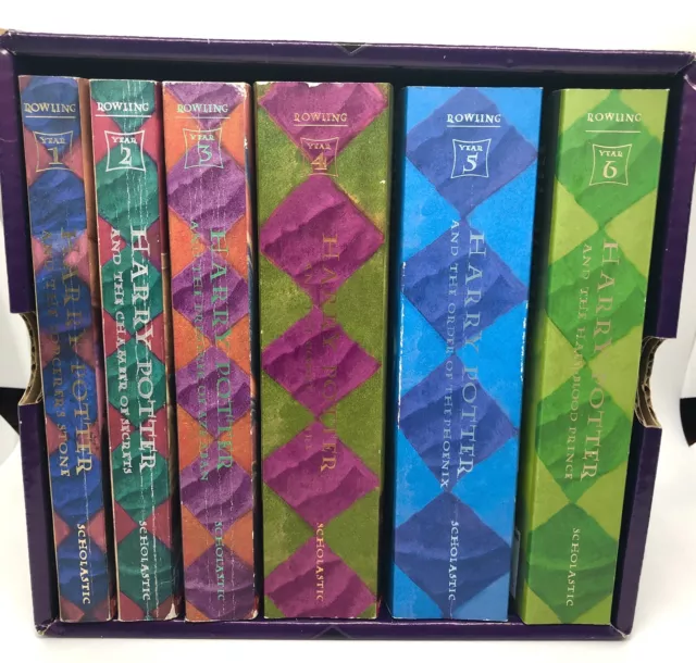 Harry Potter Books Set 1-6 JK Rowling Hard Cover Soft Cover Scholastic
