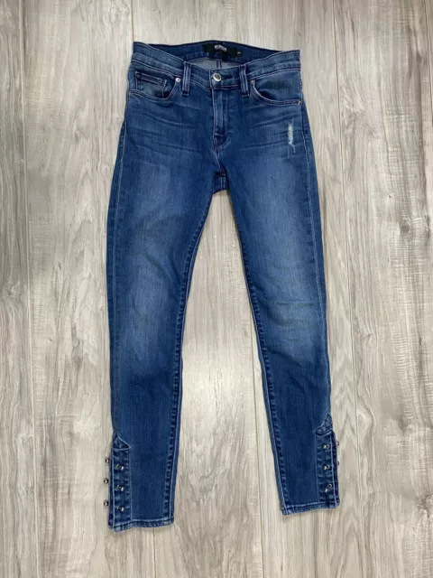 Hudson Nico Super Skinny Jeans Womens Size 24 Blue Medium Wash Comfort Denim