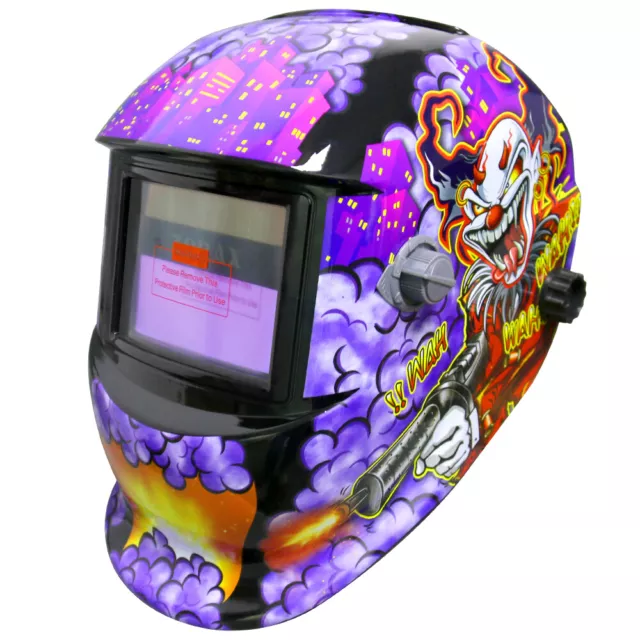 ZORWH86 Auto Darkening Welding Helmet Mask Welder Grinding Solar Power Joker