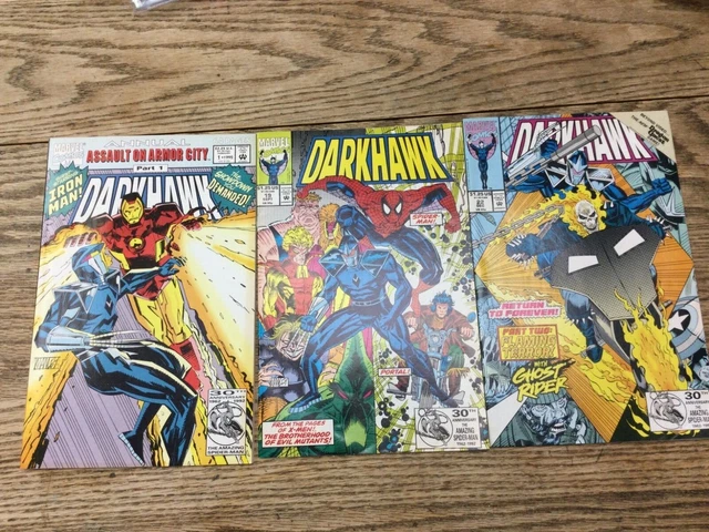 DARKHAWK Lot of 3 Vintage 1992s Comic Books EXCELLENT ADULT COLLECTOR