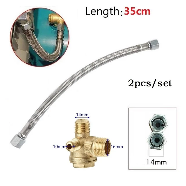 12 Piastre Valvola Per Compressore D'Aria – In Acciaio Inox, A Forma Di U, Larghezza 59 Mm, Distanza Fori 46 Mm - 2