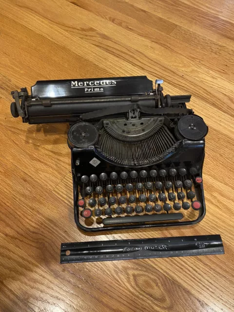 ANTIQUE VINTAGE TYPEWRITER - MERCEDES PRIMA Zella Mehlis Thuringen GERMANY LOOK!