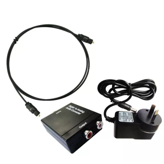 TV OPTICAL DIGITAL SPDIF/Coaxial to RCA L/R Headphone Analog Audio ...