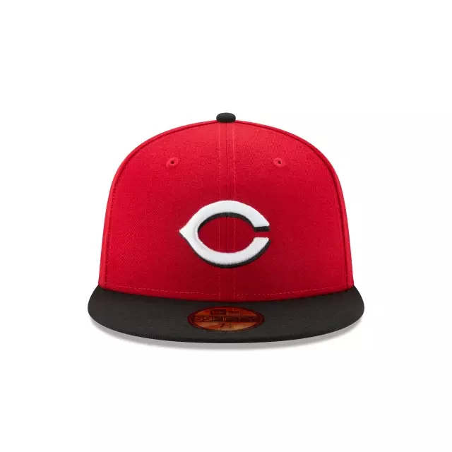 Men's New Era 59Fifty Cincinnati Reds Auth Collection On Field Road Fitted