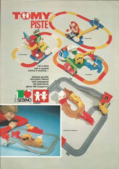 U0497 Piste Tomy Sebino, Pubblicità vintage 1980, 20 x 28