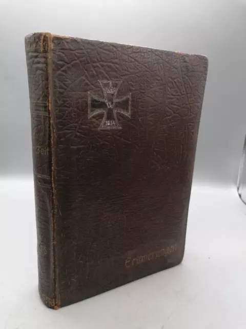 Buch Attrappe ,  Eisernes Kreuz : Erinnerungen : 1.  WK , EK ; für Orden etc.