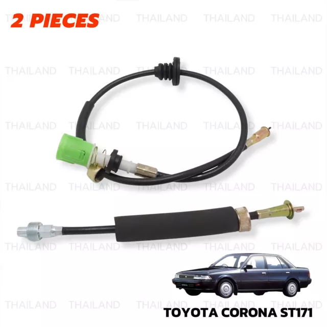 Set Speedometer Cable Speedo Fits Toyota Corona ST171 AT171 Sedan 1987 1992