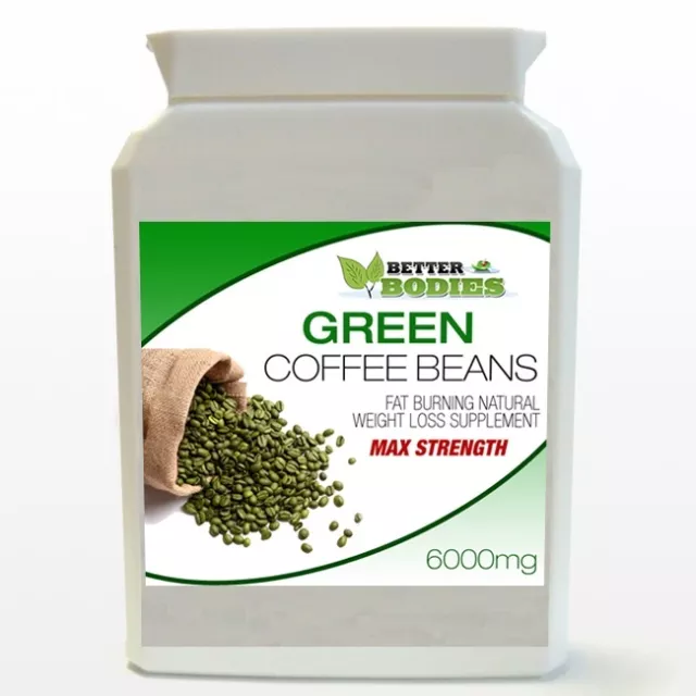 90 Green Coffee Bean Max 6000Mg High Cga Bottle Diet Better Bodies Weight Loss