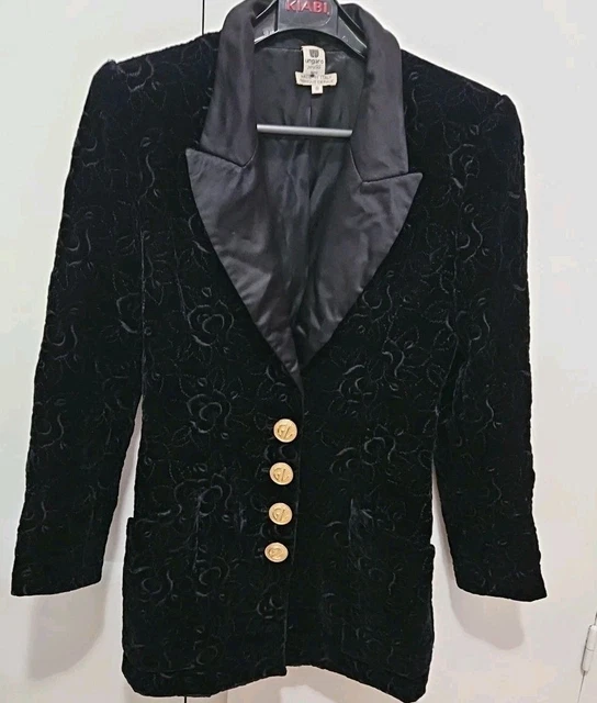 Veste Collector Maick HAROLD Brodée Velours Et Soie - Taille M - Occasion Très Bon état - Vintage