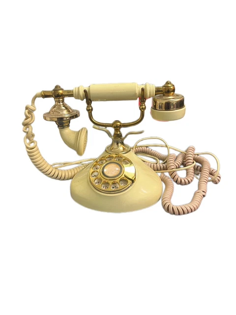 Vintage Telephone Sweet Talk Beige Rotary Dial