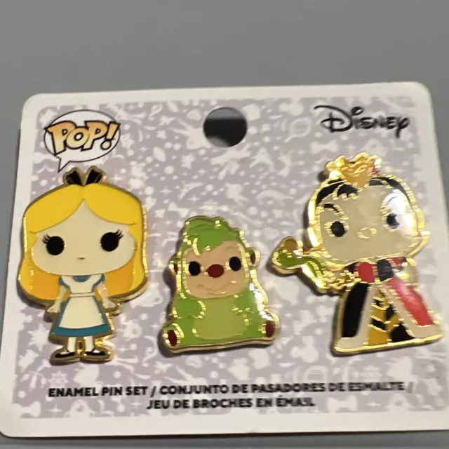 Alice in Wonderland Queen of Hearts Funko Pop! 3 Pin Set Box Lunch Exclusive